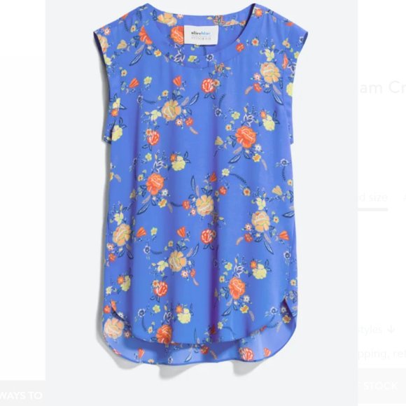 Alice Blue Buckingham Crew Neck Blouse - Picture 2 of 2